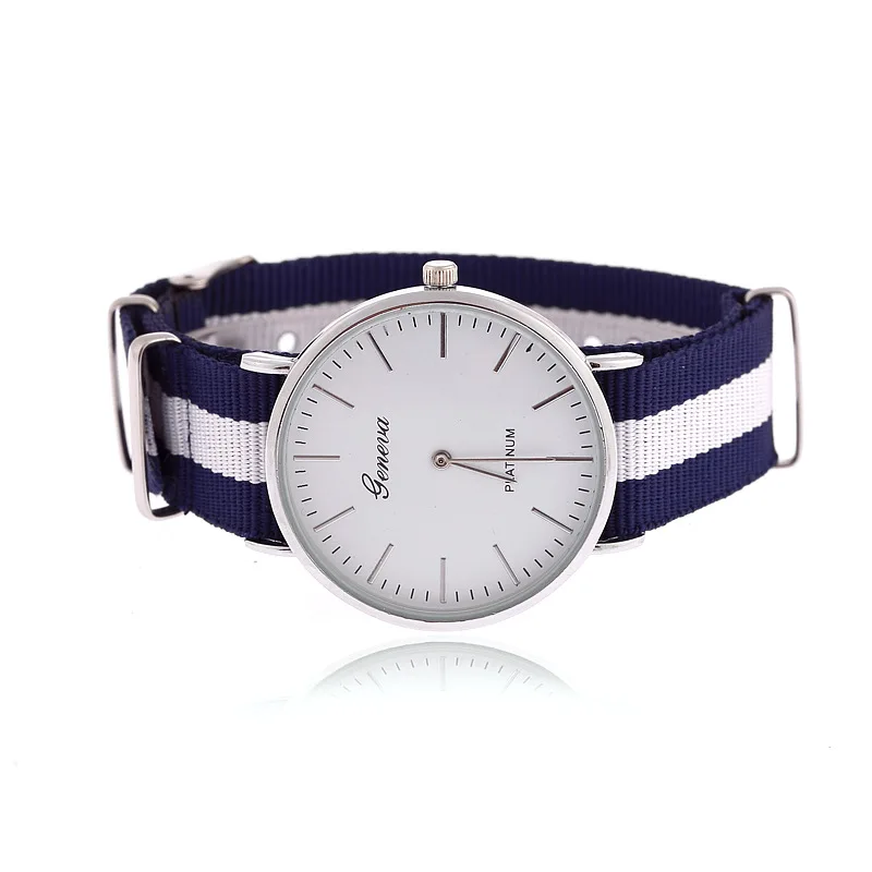 

Couple Women Ultra Watch Nylon Strap Simple Fashion Ladies Wristwatch Quartz Clock Saats Reloj Nice Drop Shopping