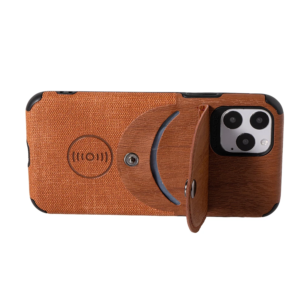 

The New Model Is Suitable Stick Protective Cover Leather Case For iphone11Pro Card 7 8Plus