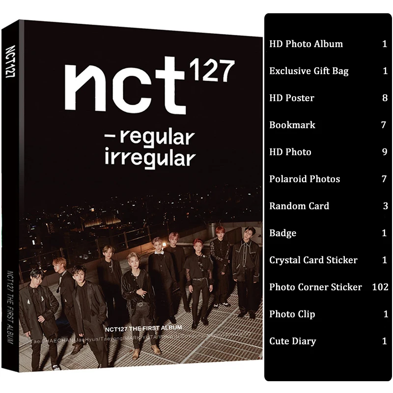 Модный набор фотоальбомов KPOP NCT127 Постер для подписи Подарочный пакет NCT подарки