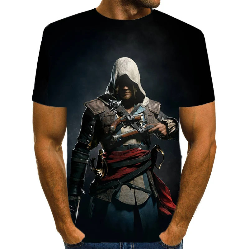 Call of duty Game 3D T-shirt streetwear for men and women popular short sleeves hrarjuku Game character casual tops t-shirts men