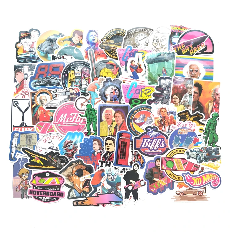 57 шт. классические наклейки с фильмом Назад в будущее для багажа ноутбука