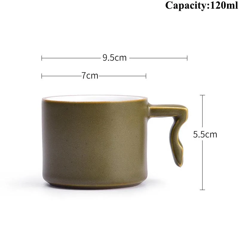 120 мл японская грубая керамическая чашка для чая винтажная кофейная кружка кунг