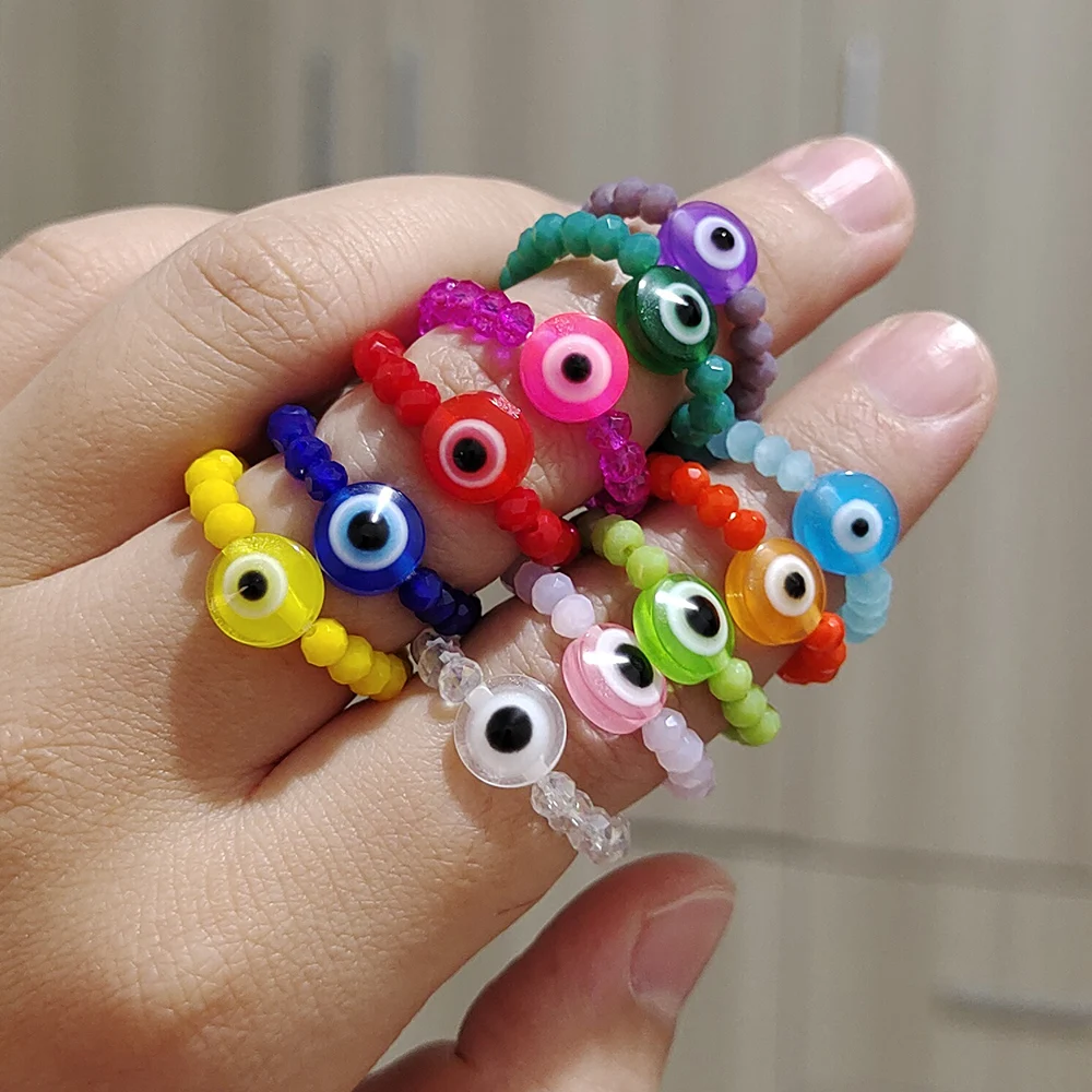 ZX модные кольца на удачу от сглаза для женщин новые ручной работы с кристаллами и