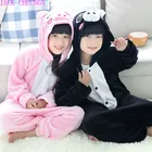 Детский Пижамный комбинезон Kgurumi с черной и розовой поросенкой, костюм для косплея, пижама с животными, Детский комбинезон с поросенком, праздвечерние чное платье на Хэллоуин