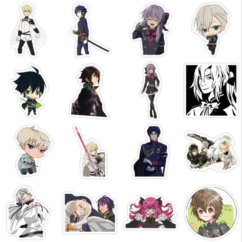 

10/30/50PCS Seraph At The End of The Day Comic Cartoon Graffiti Suitcase Guitar Helmet Decoration Sticker Waterproof Wholesale