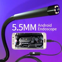 5 5mm endoscope camera flexible ip67 waterproof micro usb type c inspection camera for android phone pc 6 led adjustable