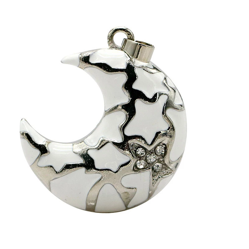 Флеш-накопитель металлический Кристальный usb флэш-накопитель Moon Star usb-флеш-накопитель в подарок 64 Гб 128 Гб флешки 8 ГБ 32 ГБ 16 ГБ ожерелье флешки U диск