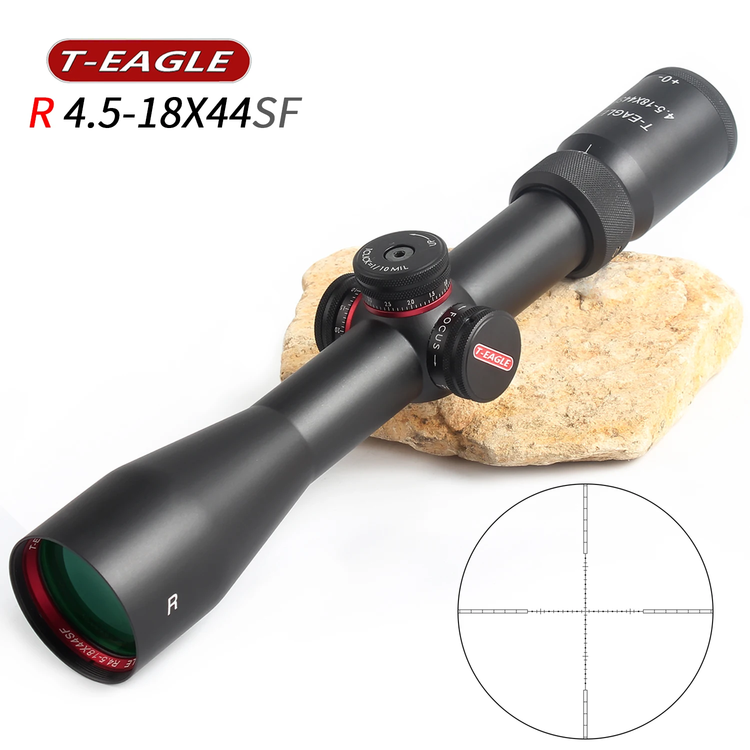 T-EAGLE 4,5X18X44 SF охотничий прицел тактический оптический прицел полный размер Mil-Dot не тепловизор проволока сетка охотничья оптика
