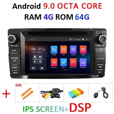 9.0 4G 64G DSP DSP 2 din Android 9,0 4G ram 64G rom автомобильный dvd для Mitsubishi Outlander 2013- Pajero gps радио Мультимедиа Навигация стерео ПК - Цвет: 9.0 4G 64G DSP