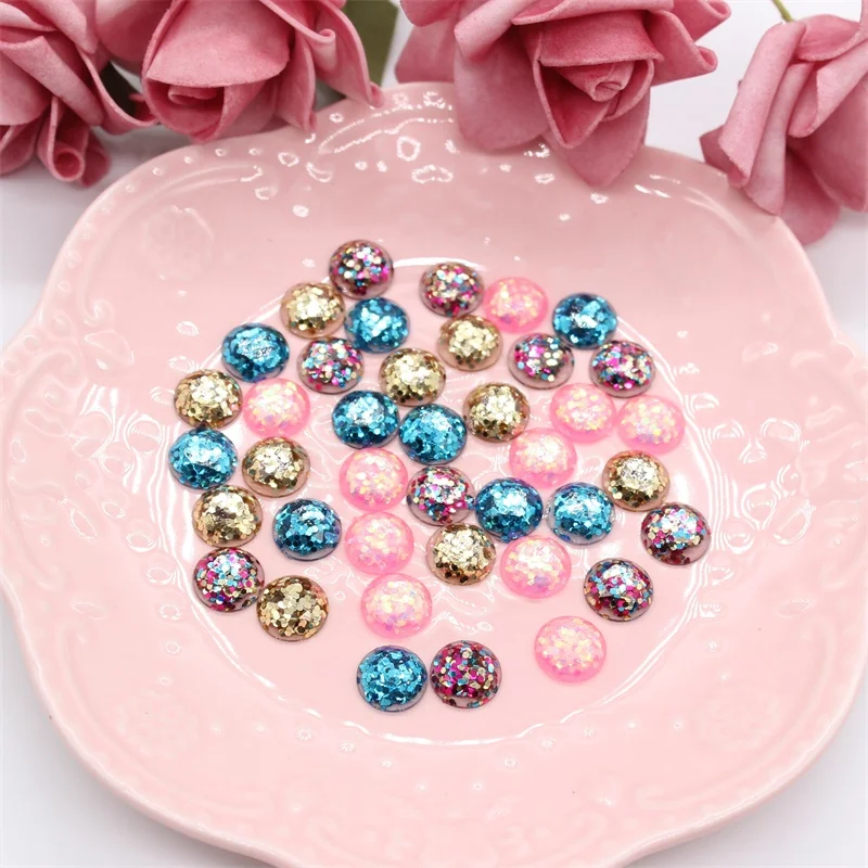 Ksccraft 12 мм Смешанные драгоценные камни стразы с блестками Камни для рукоделия