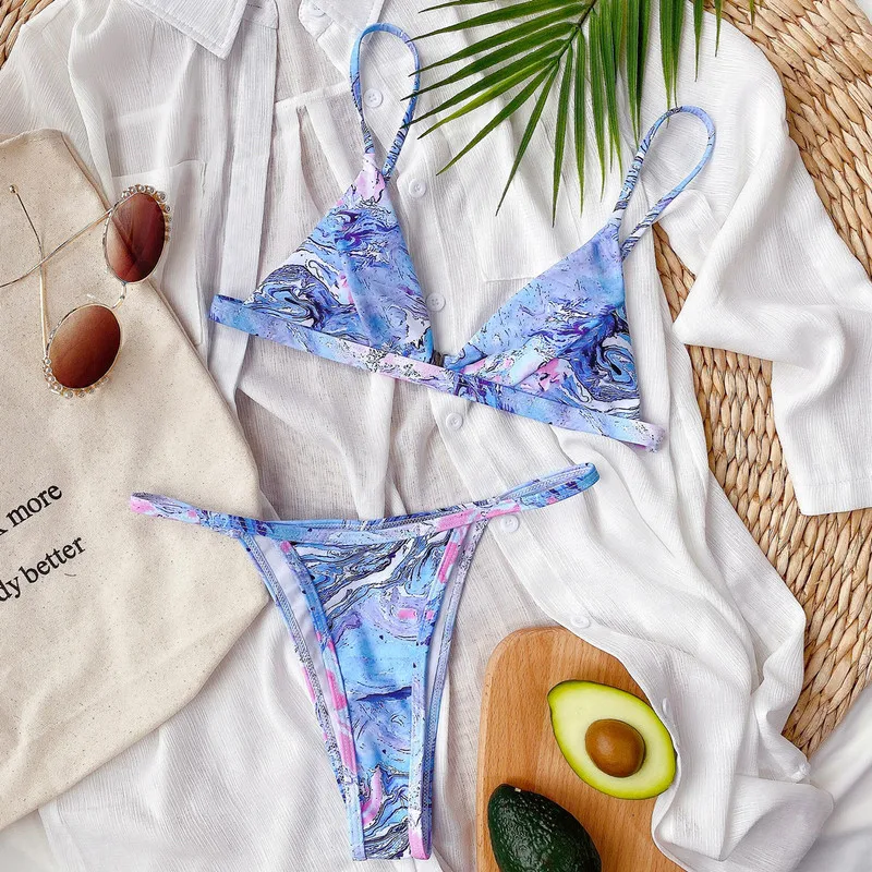 

Sexy Print Swimwear Women Bikini Set 2020 New Push Up biquini Female Swimsuit Brazilian Bathing Suit bathers Beach Swimming