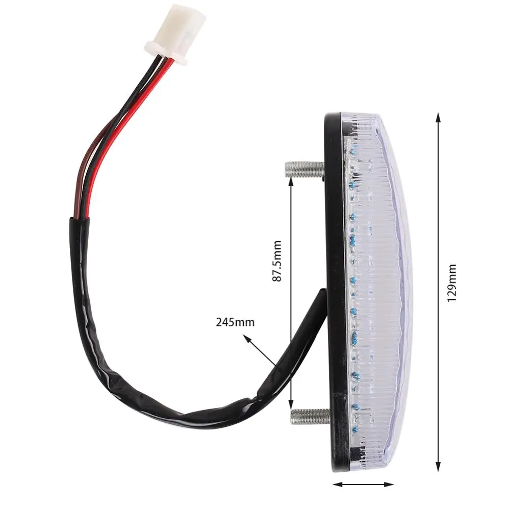

LED Rear Lights Motorcycle Lighting Moto Tail Brake Light Indicator Lamp For ATV Quad Kart Universal Cafe Racer Red