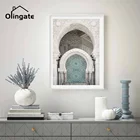 Настенные плакаты и принты в скандинавском стиле с цитатами, Арабская мечеть, мусульманская настенная Картина на холсте для гостиной, домашний декор