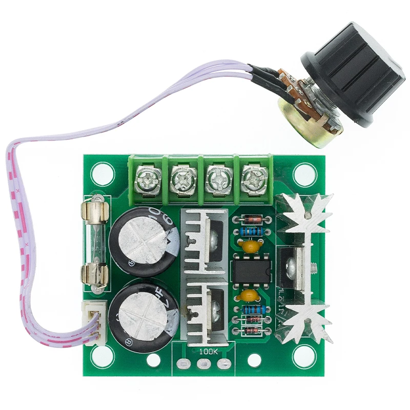 Регулируемый контроллер скорости двигателя постоянного тока DC 12V-40V 400W 10A модуль