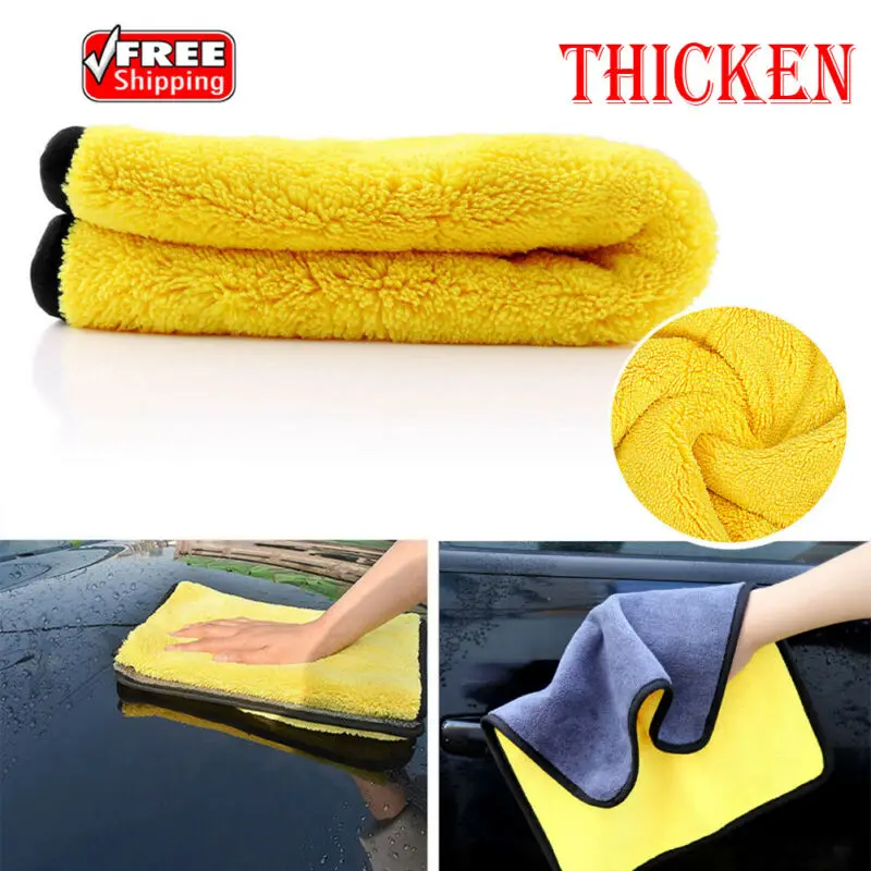 

4 Size Super Absorbent Car Wash Cloth Microfiber Towel Cleaning Cloth Drying Cloths Rag Detailing Car Towel Car Care Polishing