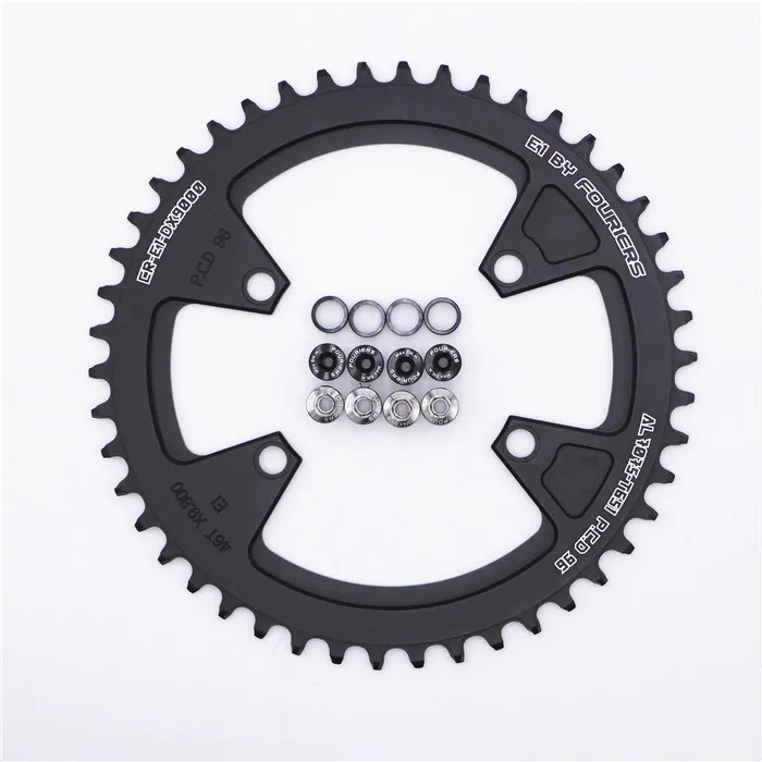black 46T FOURIERS MTB горный велосипед один узкий широкий 11 скоростей велосипед цепное кольцо для M7000/M8000 - Цвет: black 46T