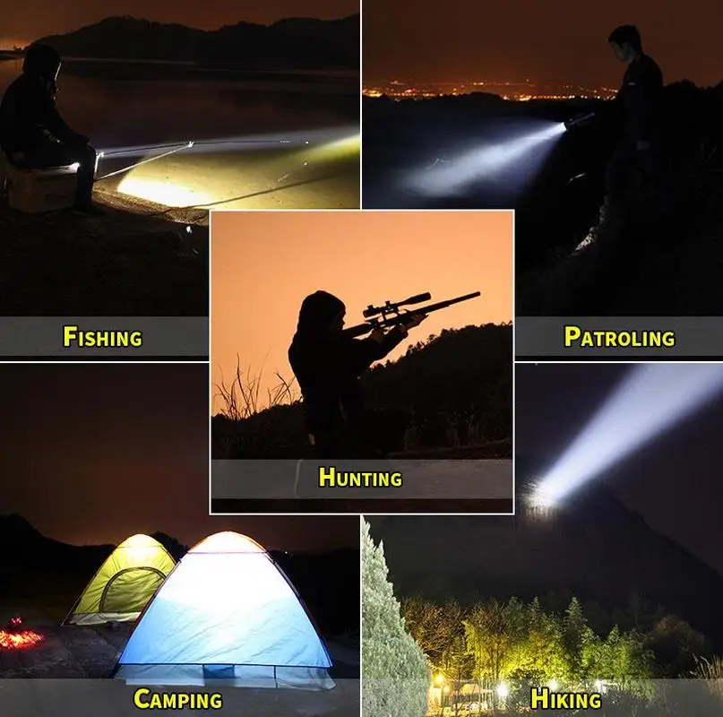 Суперъярфонарь фонарик для бейсбольной биты удлиненный светодиодный 350 люмен