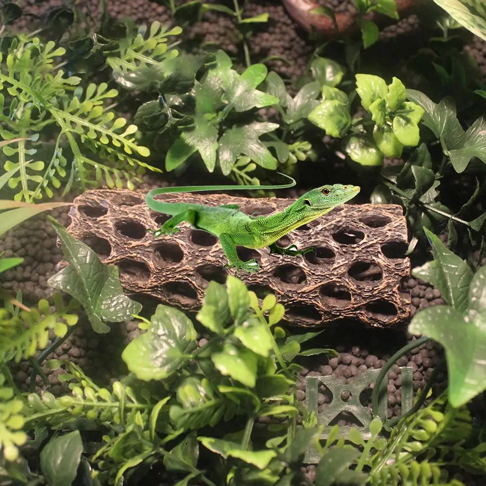 Аквариумные украшения для ландшафта домик рептилий смола искусственная пещера