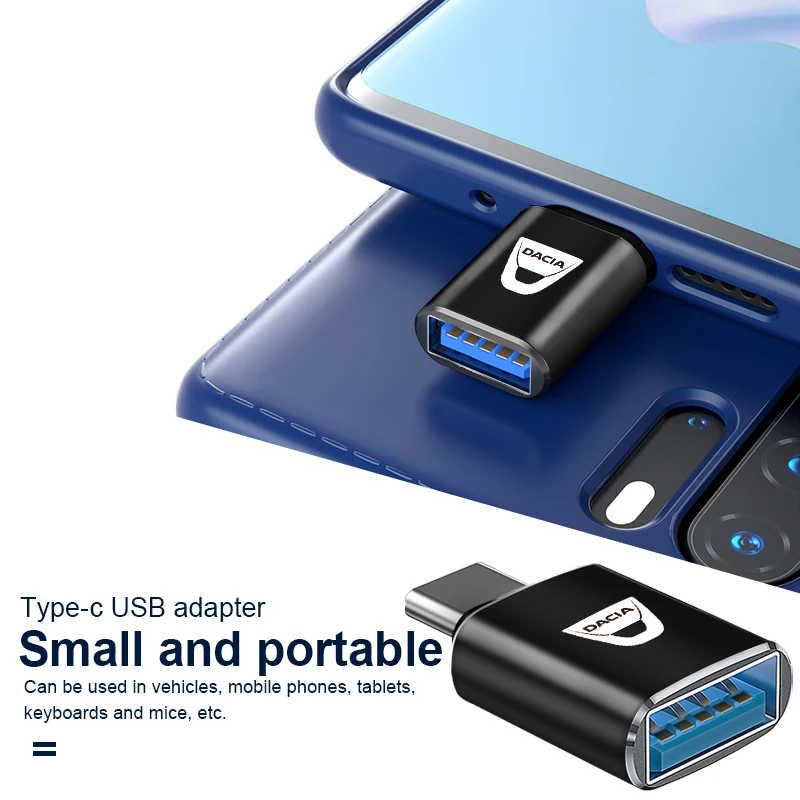 

1Pc Baseus USB C Adapter OTG Type C to USB Adapter Type-C OTG Adapter Cable For Dacia Duster Logan Sandero 2 Mcv Sandero Stepway