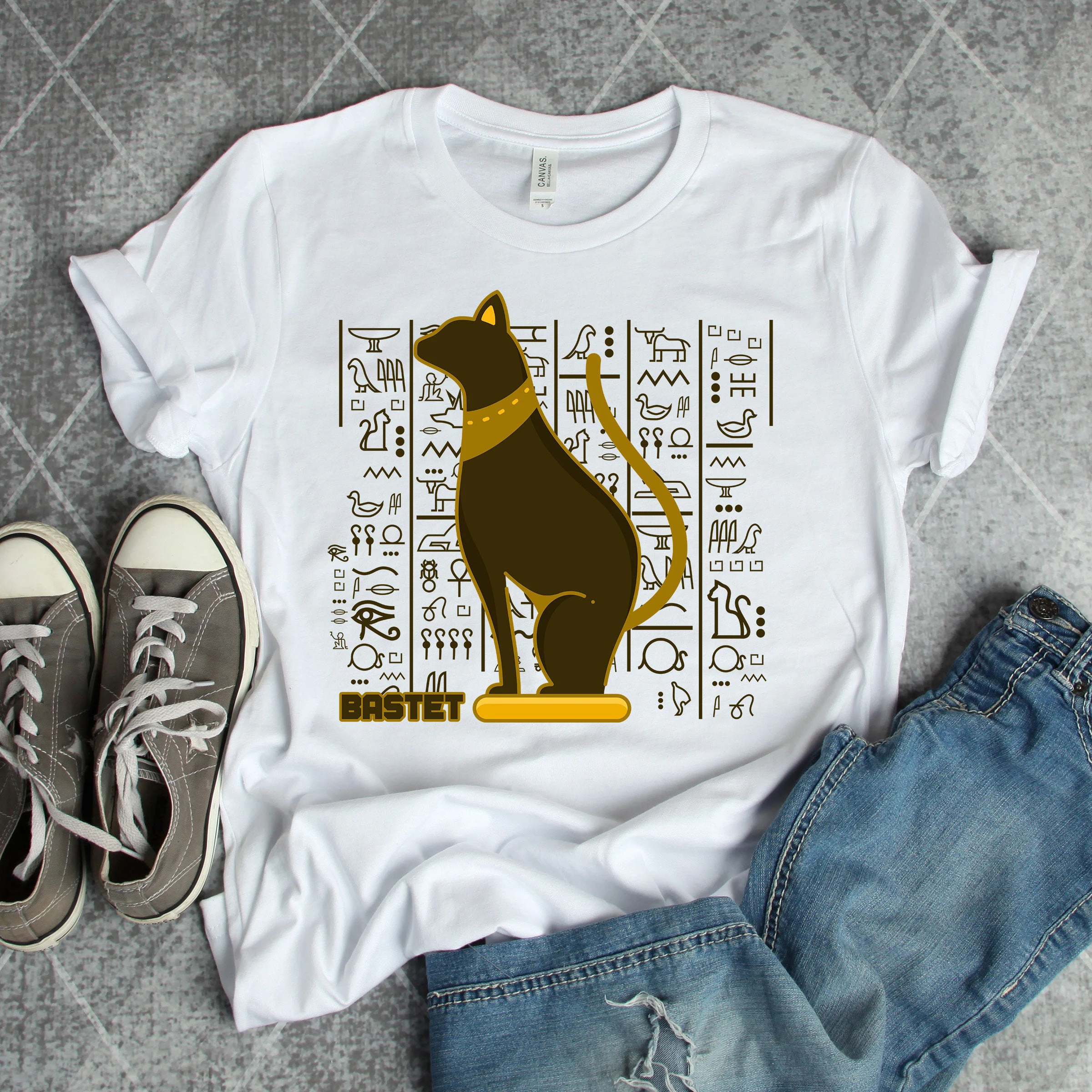 

Harajuku Top Casual Ladies Basic O-collar Short Sleeved Women Highly Coyote And Egyptian Cat T-shirt Girl,Drop Ship