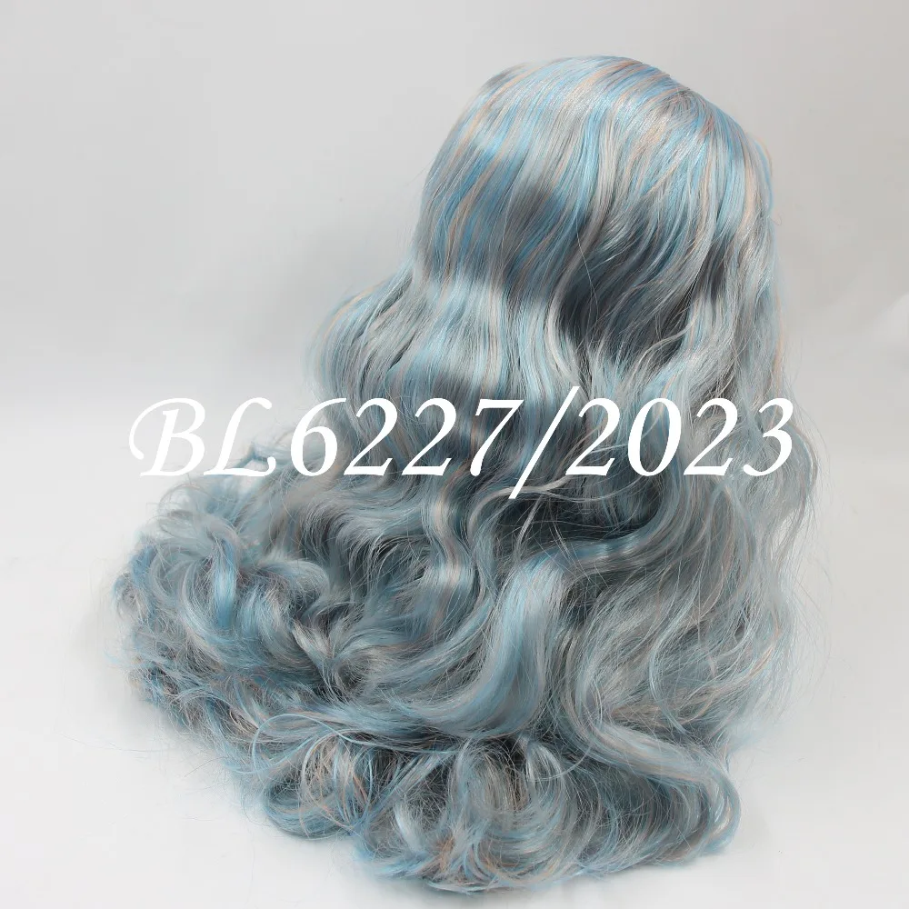 Кукла DBS blyth icy rbl купол и волнистые Смешанные Красочные волосы парик для куклы на