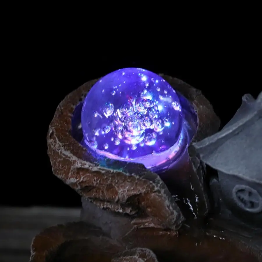 Креативный Настольный фонтан для дома орнамент коридора со светильник и шариком