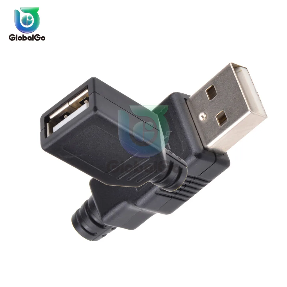 50 шт./лот USB 2 0 Тип A штекер гнездо Мини 4 Pin Usb зарядное устройство конвертер типа