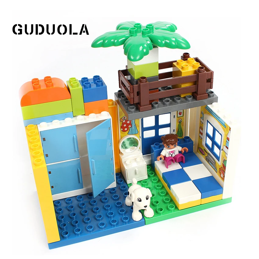 Большой конструктор GUDUOLA 14 точек аксессуар для парка развлечений Детский Playmobil |