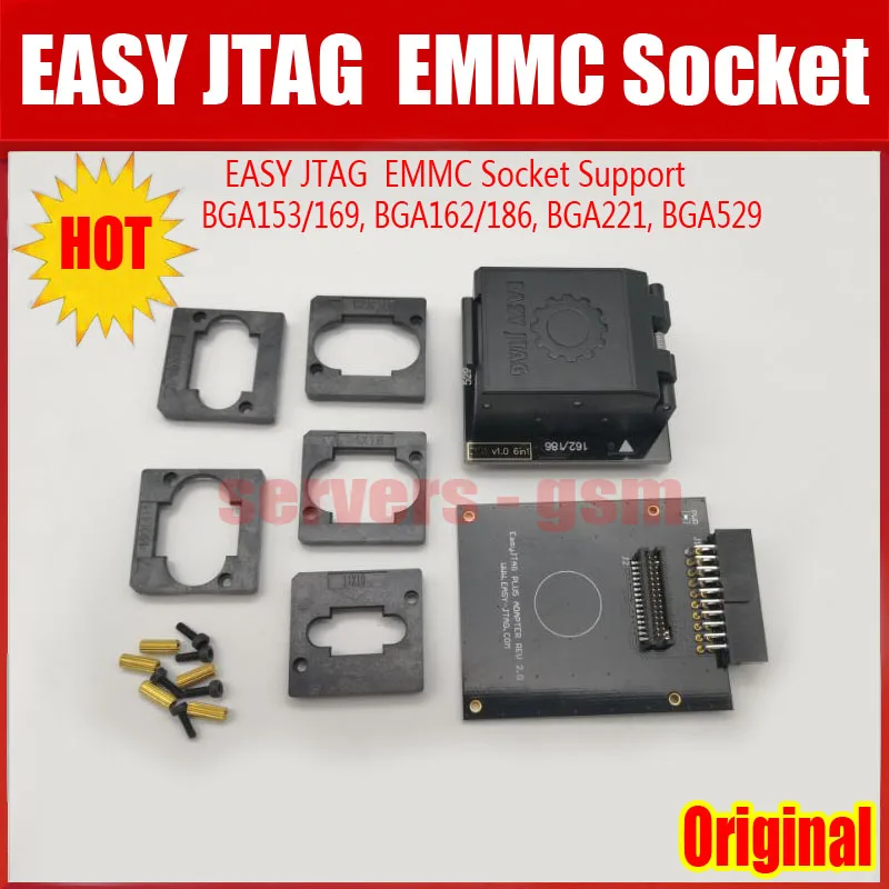 Новинка 2022 100% оригинальная фотовспышка EMMC 6 в 1 (поддержка BGA153/169 BGA162/186 BGA221 BGA529) |