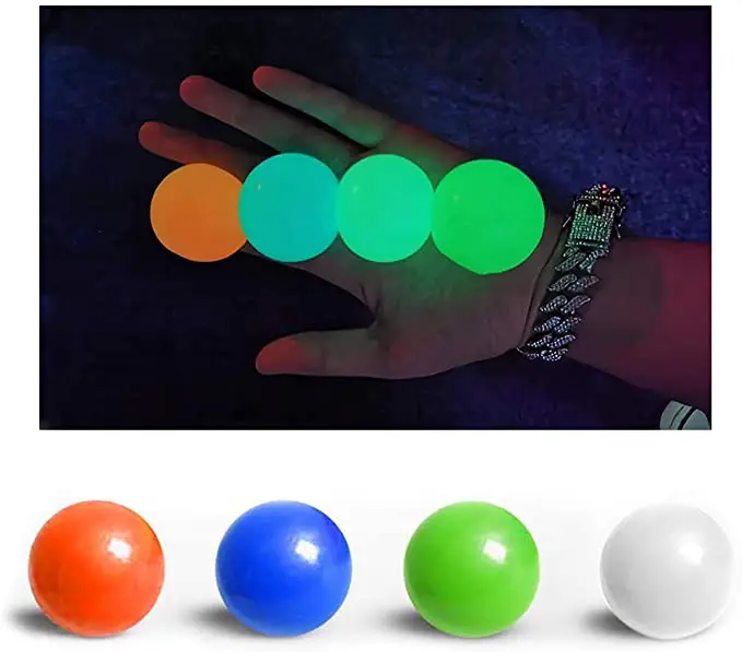 

Noctilucous Globbles ball Anti-Stress Sticky Balls Throw At Ceiling Decompression Ball Sticky Squash Ball Sticky Target Ball