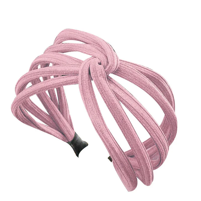 

Women Twist Headband Bow Knot Cross Tie Cloth Headwrap Hairband Hoop EY669
