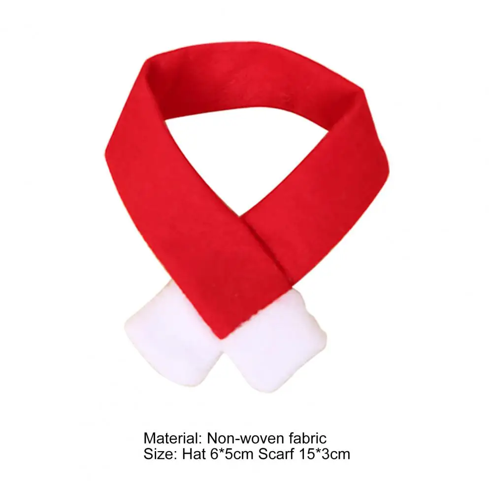 

Hot Sales 1 Set Non-woven Fabric Christmas Wine Bottle Cover Lovely Dust-proof Santa Hats Wine Bottle Decoration for Home