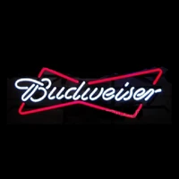 budweiser custom handmade real glass tube beer bar store advertise decoration aesthetic room decor display neon light sign