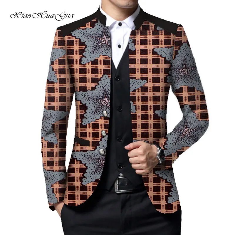 Костюм Джентльмена куртка для мужчин в африканском стиле с принтом женская