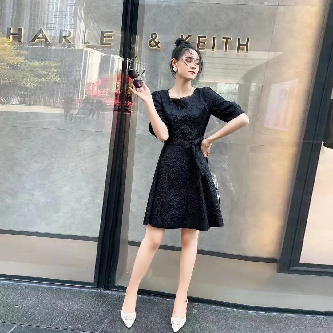 

French dress women's 2021 spring new style with high temperament