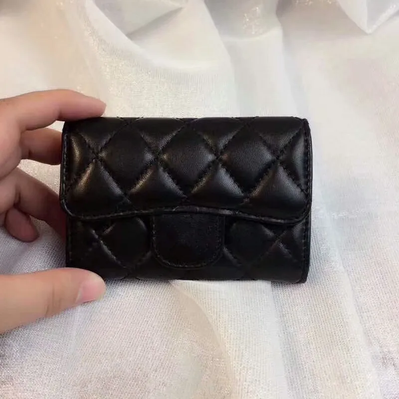 Новый Европейский Американский Модный Черный винтажный кошелек из овечьей кожи
