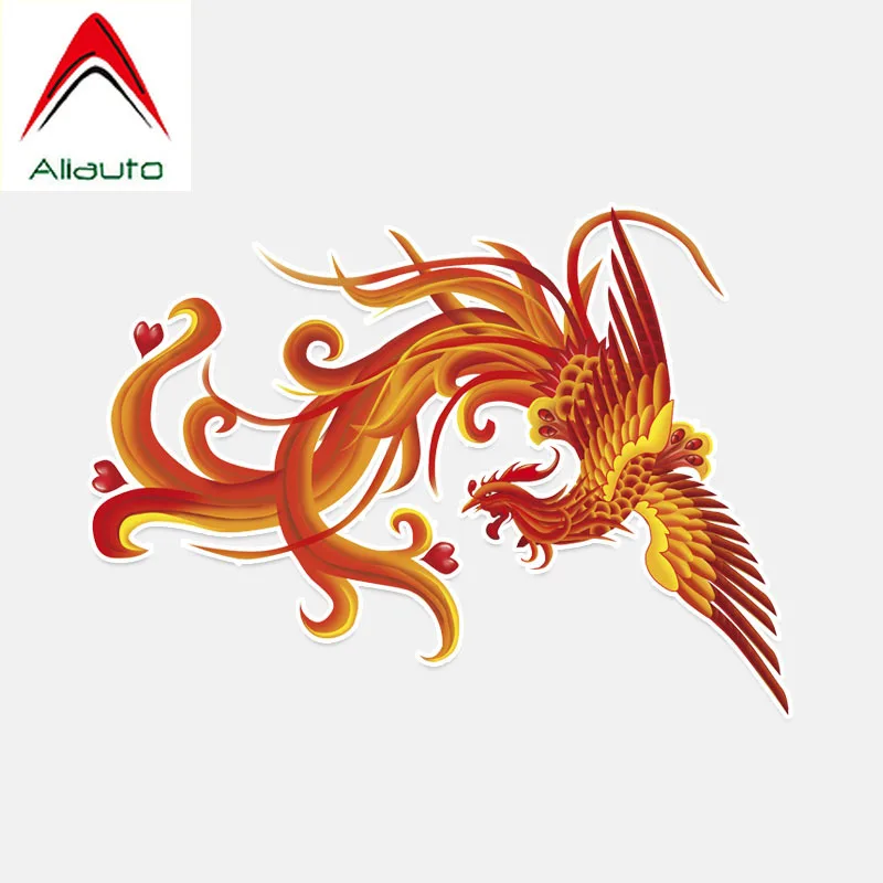 Наклейка Aliauto для автомобиля красивая наклейка с летающим Фениксом