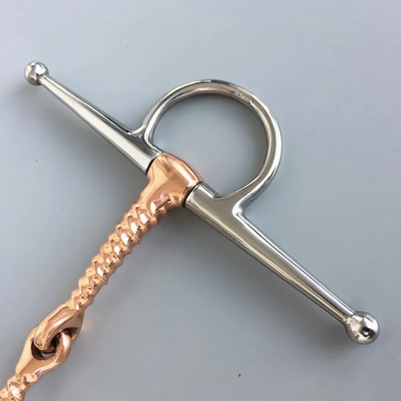 

Corkscrew Copper Jointed Mouth Stainless Steel Full Cheek Horse Bit 5