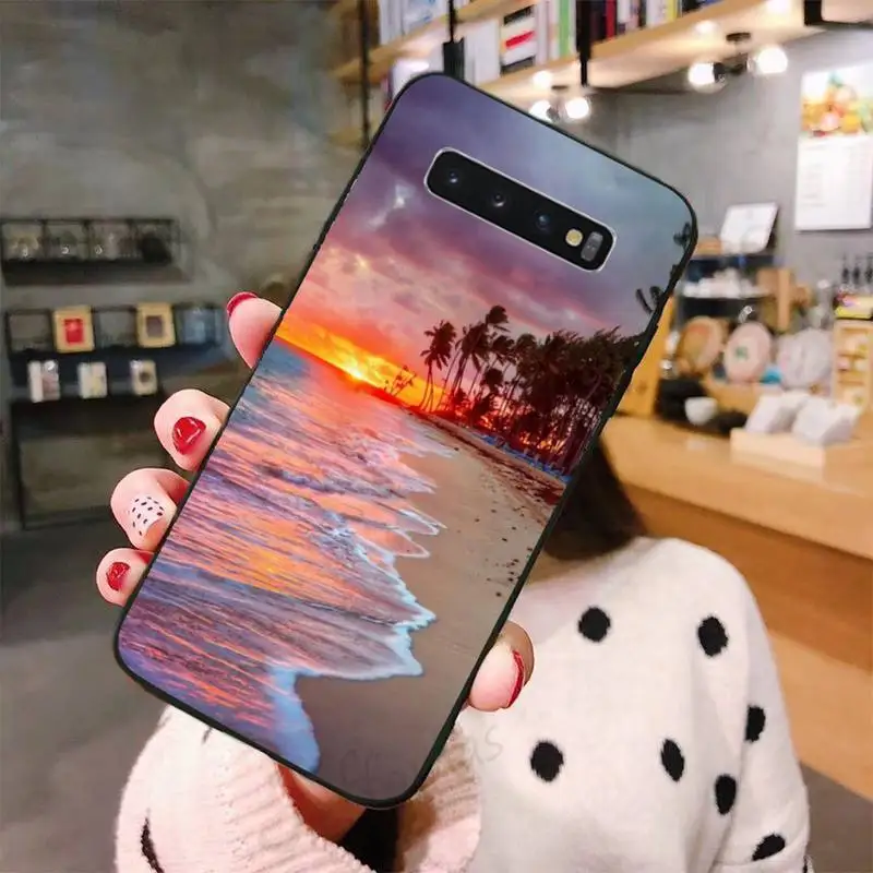 

Summer Beach Relax Starfish Ocean Sky Sun Phone Cases For Samsung A50 A51 A71 A20E A20S S10 S20 S21 S30 Plus ultra 5G M11