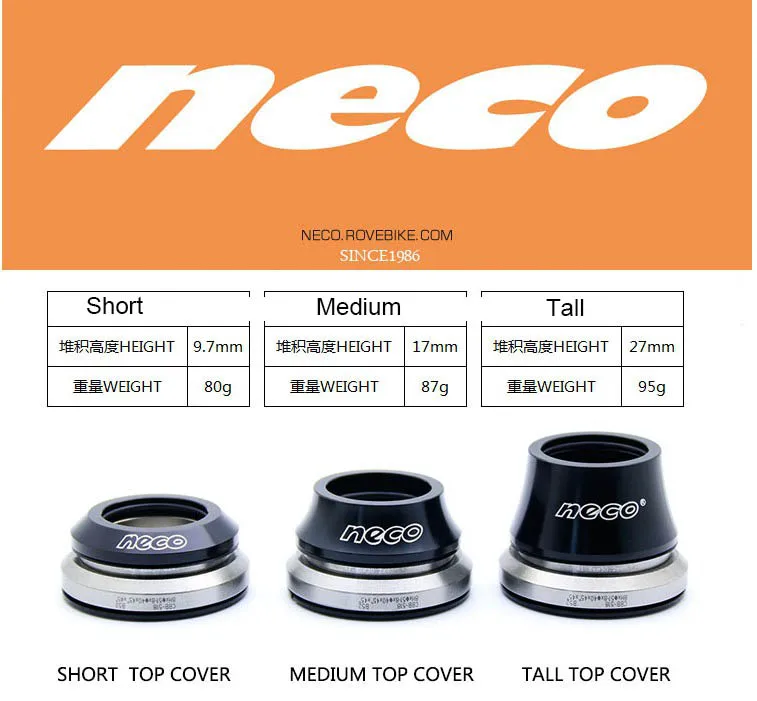 H373 NECO 41/41. 8/42/52/51,8 мм MTB велосипед Велоспорт велосипед из углеродного волокна Безрезьбовой Гарнитура 1,5/1-1/8 вынос руля