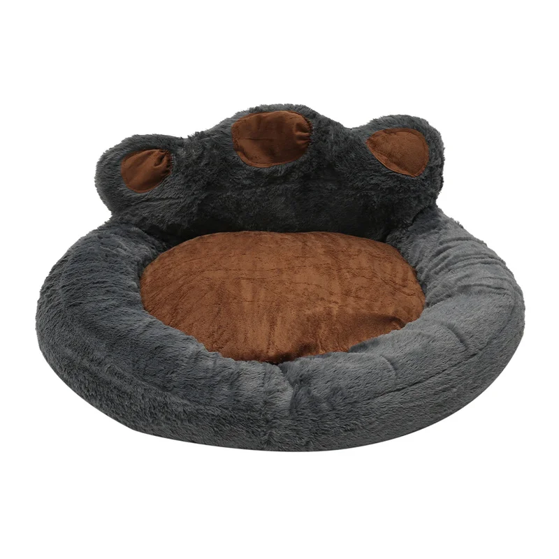 

Removable Pet Dog Bed Soft Plush Pp Cotton Dogs Sleeping Bed Cute Paw Shape Kennel for Cat Puppy Winter Warm Sofa Beds