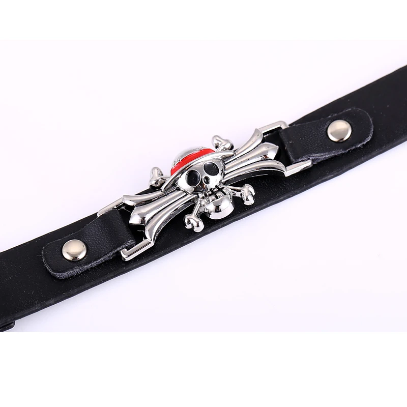 Цельнокроеные браслеты из аниме для мужчин металлические Shantou кожа