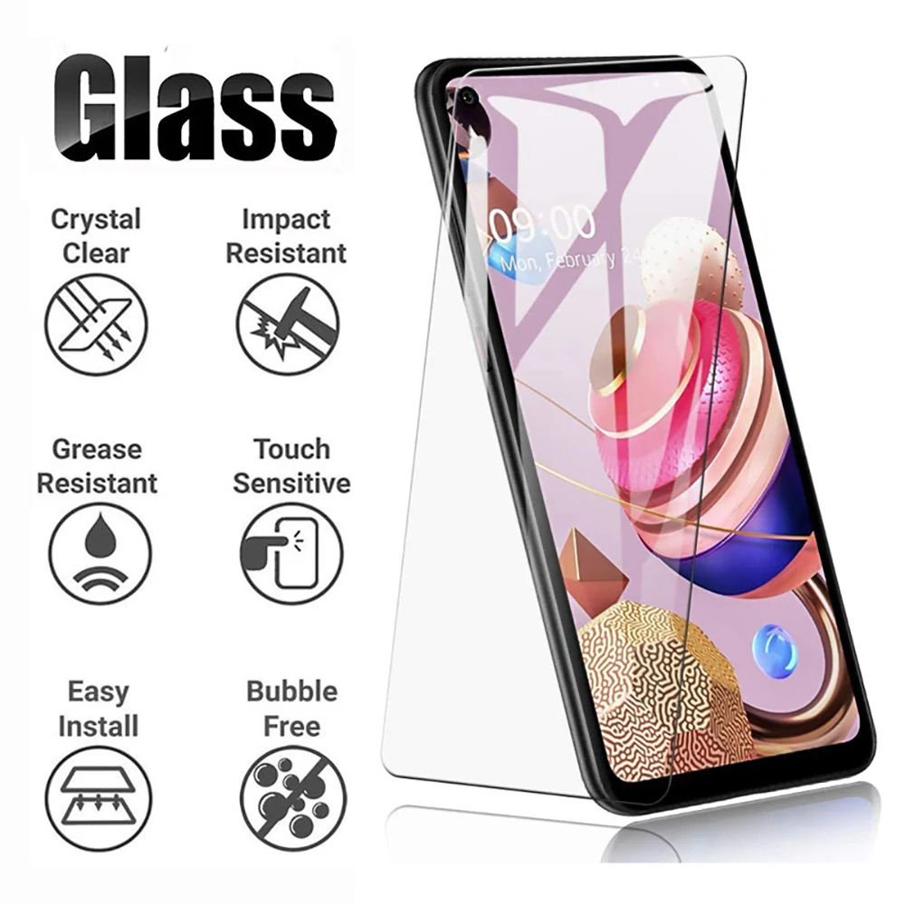 2 шт Полное закаленное стекло для LG K41S K51S K61 защита экрана 2.5D 9h V60 ThinQ защитная