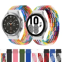 braided solo loop band for samsung galaxy watch 4classicactive 2 watchband 20mm 22mm bracelet correa amazfit gts 2 mini strap