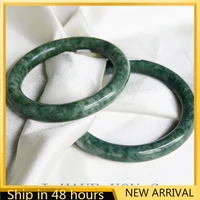 natural a cargo jadeite dark guizhou jade bracelet female round jade bracelet fine charm bracelet for women