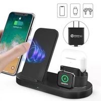 3 in 1 wireless charger stand for iphone 12 11 xs xr x8 watch 15w qi fast quick charging for airpods receive wireless charging