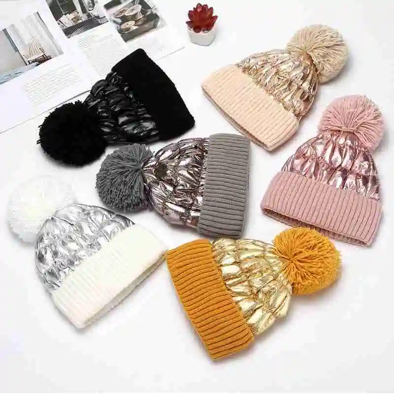 

Fashionable Personality Ladies Knitted Winter Hat Warm Warm Versatile H Thick Knitted Warm Collar Hat Hat Plus Beanie New U V1S4