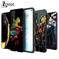 anime daft punk silicone phone case for huawei p30 p20 p40 lite e pro p smart z plus 2019 p10 p9 lite black cover