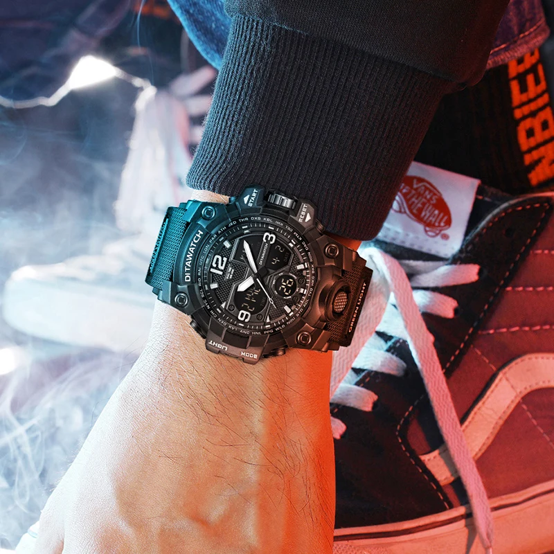 Часы DITAWATCH Мужские Цифровые роскошные стильные электронные спортивные