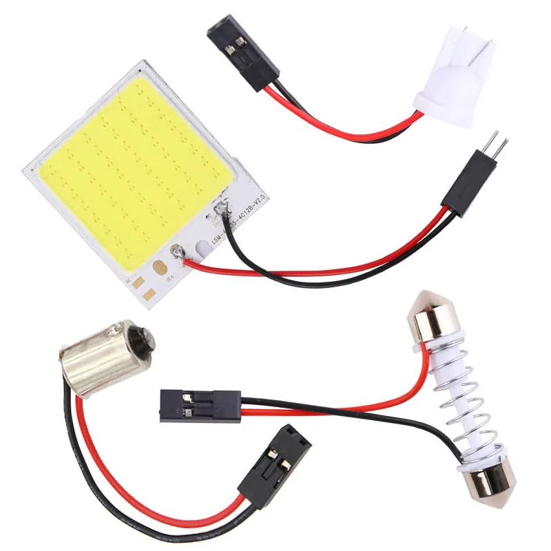 W5W светодиодный T10 C5W BA9S H21W 24 36 48SMD Автомобильный светодиодный автомобиль Панель лампы авто Интерьер Чтение лампа светильник купол с фестонами светильник AC/DC 12V